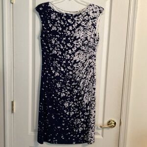 Chaps Navy & White Dress. XL
